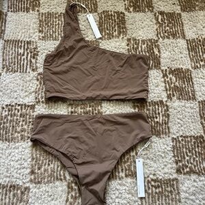 Myra Swim Ford Top and Mia Bottoms in Mocha SOLD OUT New with Tags size Small